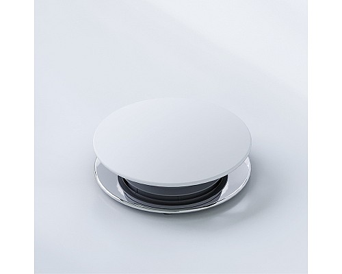 Донный клапан Damixa Option 210600200 click-clack Белый глянцевый