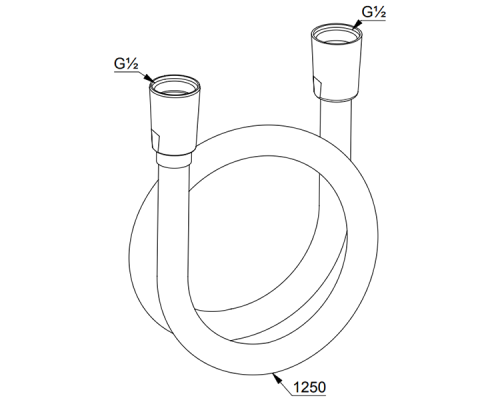 Душевой шланг Kludi Supra 6107105-00 Хром
