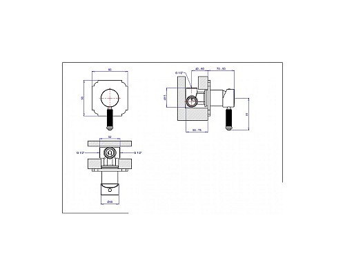 Смеситель для душа Cezares APHRODITE-DIM2-03/24-Bi