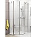 Полукруглая душевая кабина Ravak Chrome 3Q140100Z1 80 белый прозрачный