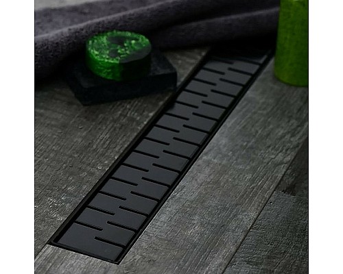 Душевой лоток Paini Medium 550 CH550MC с решеткой Черный матовый