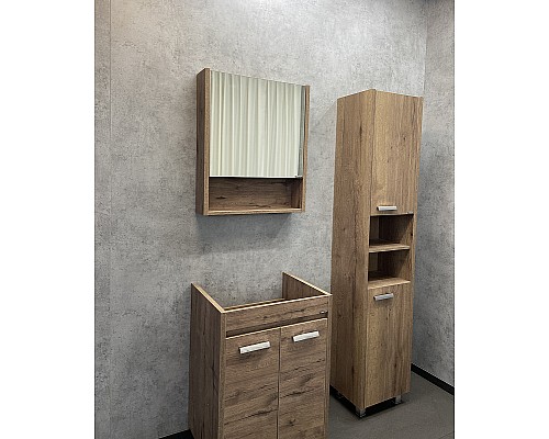 Шкаф пенал Comforty Марио 40 00-00004160 Дуб темный