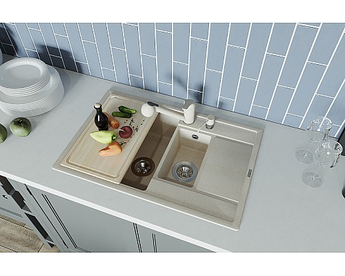 Кухонная мойка Florentina Липси-780К 20.250.D0780.107 Песочная