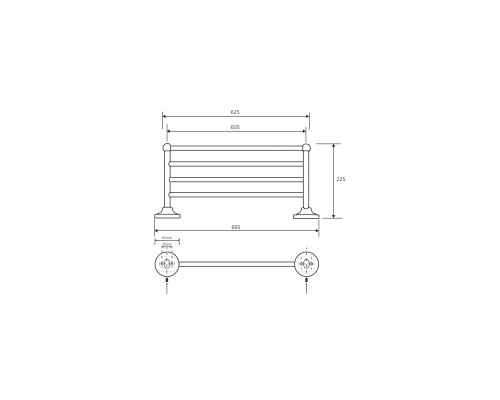 Полочка для полотенец Bemeta 144102187