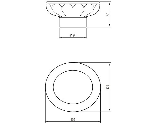 Мыльница Migliore Olivia 17416 Белая Бронза