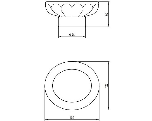 Мыльница Migliore Olivia 17416 Белая Бронза