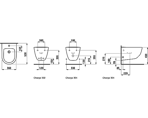 Биде Laufen Pro 8.3095.2.000.302.1