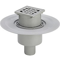 Душевой трап Viega Trap 4926 556914 с решеткой Нержавеющая сталь