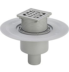 Душевой трап Viega Trap 4926 556914 с решеткой Нержавеющая сталь