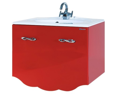 Тумба под раковину Bellezza Версаль 80 4631113130030 подвесная Красная