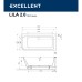 Ванна Excellent Lila 2.0 160x73 правая