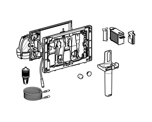 Модуль GEBERIT 115.052.21.1 глянцевый хром