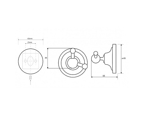 Крючок двойной Bemeta 144306032