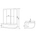 Душевая кабина Timo Comfort 120x85 с гидромассажем