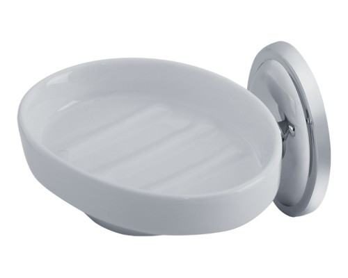 Мыльница настенная Veragio Bonjour хром/керамика