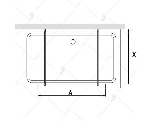 Душевая перегородка RGW Walk In WA-016 120 35101612-11 профиль Хром стекло прозрачное