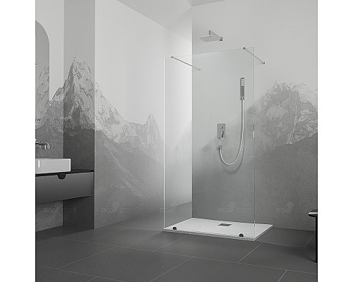 Душевая перегородка RGW Walk In WA-016 120 35101612-11 профиль Хром стекло прозрачное