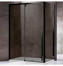 Душевой уголок Vincea Lugano 120х90 VSR-1L9012CGB-1 профиль Черный стекло тонированное