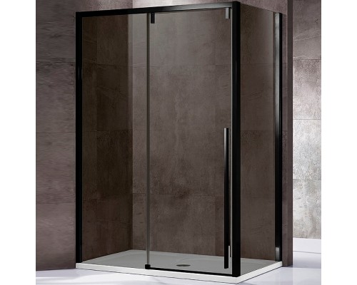Душевой уголок Vincea Lugano 120х90 VSR-1L9012CGB-1 профиль Черный стекло тонированное