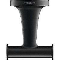 Двойной крючок Duravit Starck T 0099304600 Черный матовый