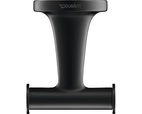 Двойной крючок Duravit Starck T 0099304600 Черный матовый