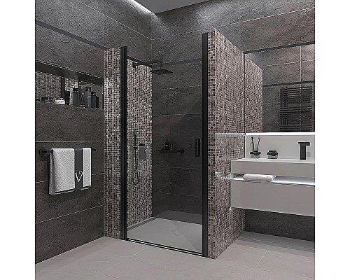 Душевая дверь Veconi Vianno VN-43B 90 VN43B-90-01-C5 Черный матовый