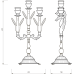 Подсвечник Migliore Luxor Золото