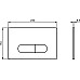 Клавиша смыва Ideal Standard Oleas P1 R0116JG Хром матовый