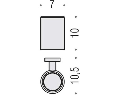 Стакан для зубных щеток Colombo Design Plus W4902.HPS1 Zirconium