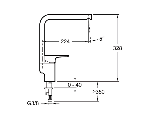 Смеситель для раковины Jacob Delafon E72278-CP