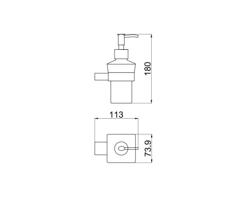 Дозатор для жидкого мыла Allen Brau Infinity 6.21006-31 Черный матовый