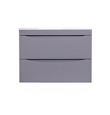 Тумба под раковину Style line Бергамо СС-00002319 подвесная серая