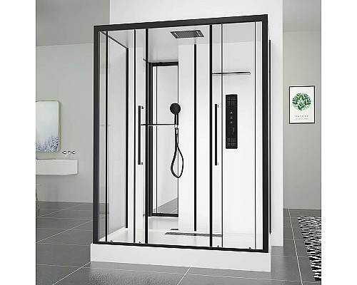 Душевая кабина Black&White Galaxy 160х85 8030000 с гидромассажем