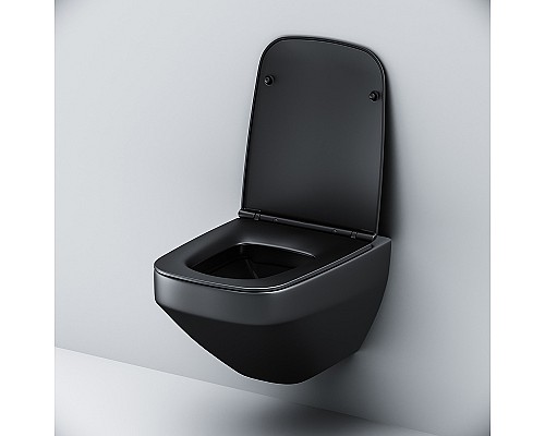 Унитаз AM.PM Inspire V2.0 C50A1700MBSC подвесной Черный матовый с сиденьем микролифт