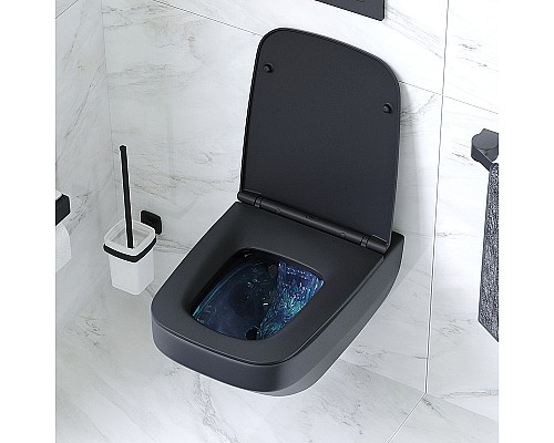 Унитаз AM.PM Inspire V2.0 C50A1700MBSC подвесной Черный матовый с сиденьем микролифт