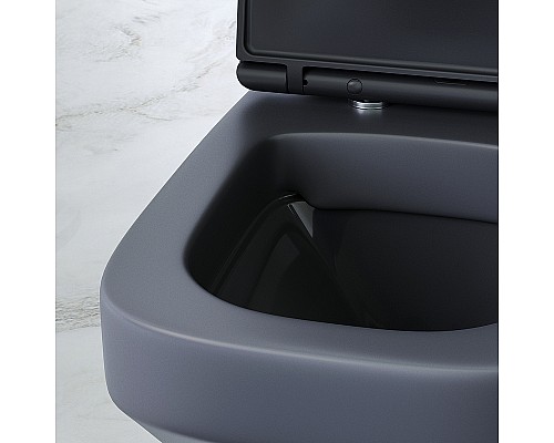 Унитаз AM.PM Inspire V2.0 C50A1700MBSC подвесной Черный матовый с сиденьем микролифт