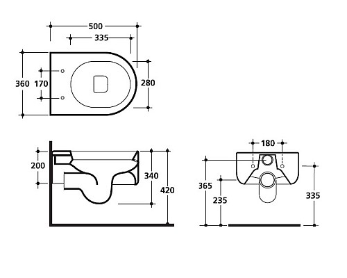 Унитаз подвесной Kerasan Flo 311501 белый