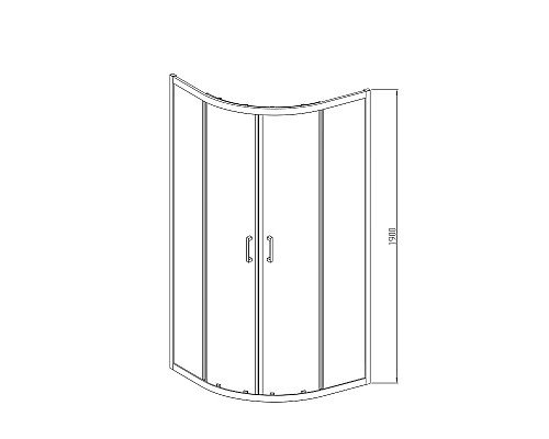 Душевой уголок Vincea Alpha 90x90 VSQ-3AL900MT профиль Хром стекло текстурное