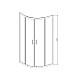 Душевой уголок Vincea Alpha 90x90 VSQ-3AL900MT профиль Хром стекло текстурное