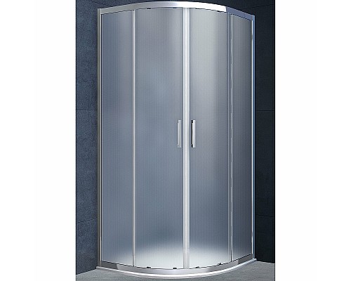 Душевой уголок Vincea Alpha 90x90 VSQ-3AL900MT профиль Хром стекло текстурное