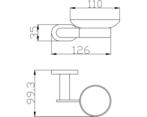 Мыльница Rav Slezak Yukon YUA0300CMATZ Черный матовый Золото