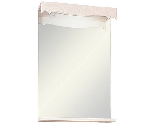 Зеркало Бриклаер Кантри 45 4627125413599 с подсветкой Бежевый дуб прованс