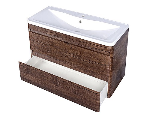 Тумба под раковину подвесная Style Line Атлантика 100 ЛС-00000663 старое дерево