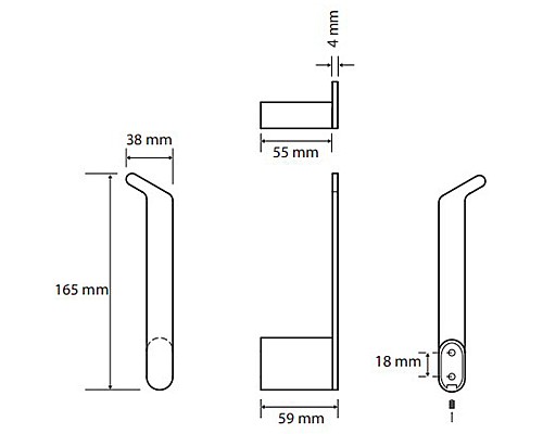 Держатель запасного рулона Bemeta Organic 157112031 Хром