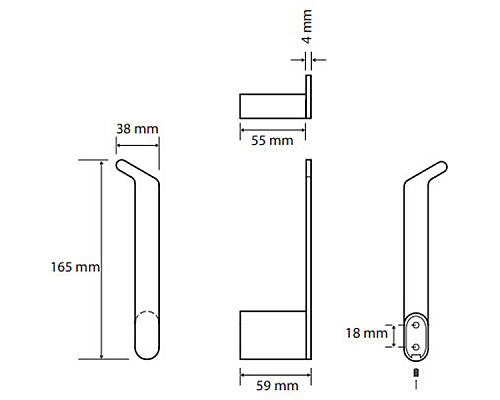 Держатель запасного рулона Bemeta Organic 157112031 Хром