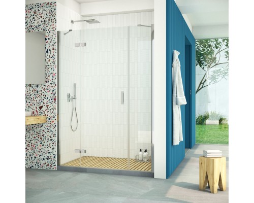 Дверь в душевой проем AFP-F Retta 130 08 01 L стекло прозрачное