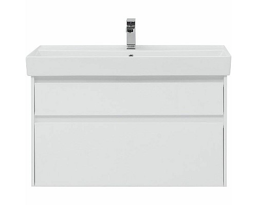 Тумба под раковину Aquanet Nova Lite Slim Synergy 100 249940 подвесная Белая глянцевая