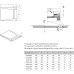 Душевая плита Radaway RadаDrain 119x89 с решеткой Rain