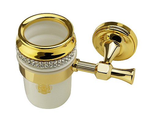 Стакан для зубных щеток Migliore Dubai 31252 Белый Золото