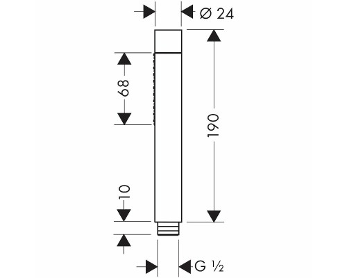 Ручной душ Axor Starck 28532000 Хром